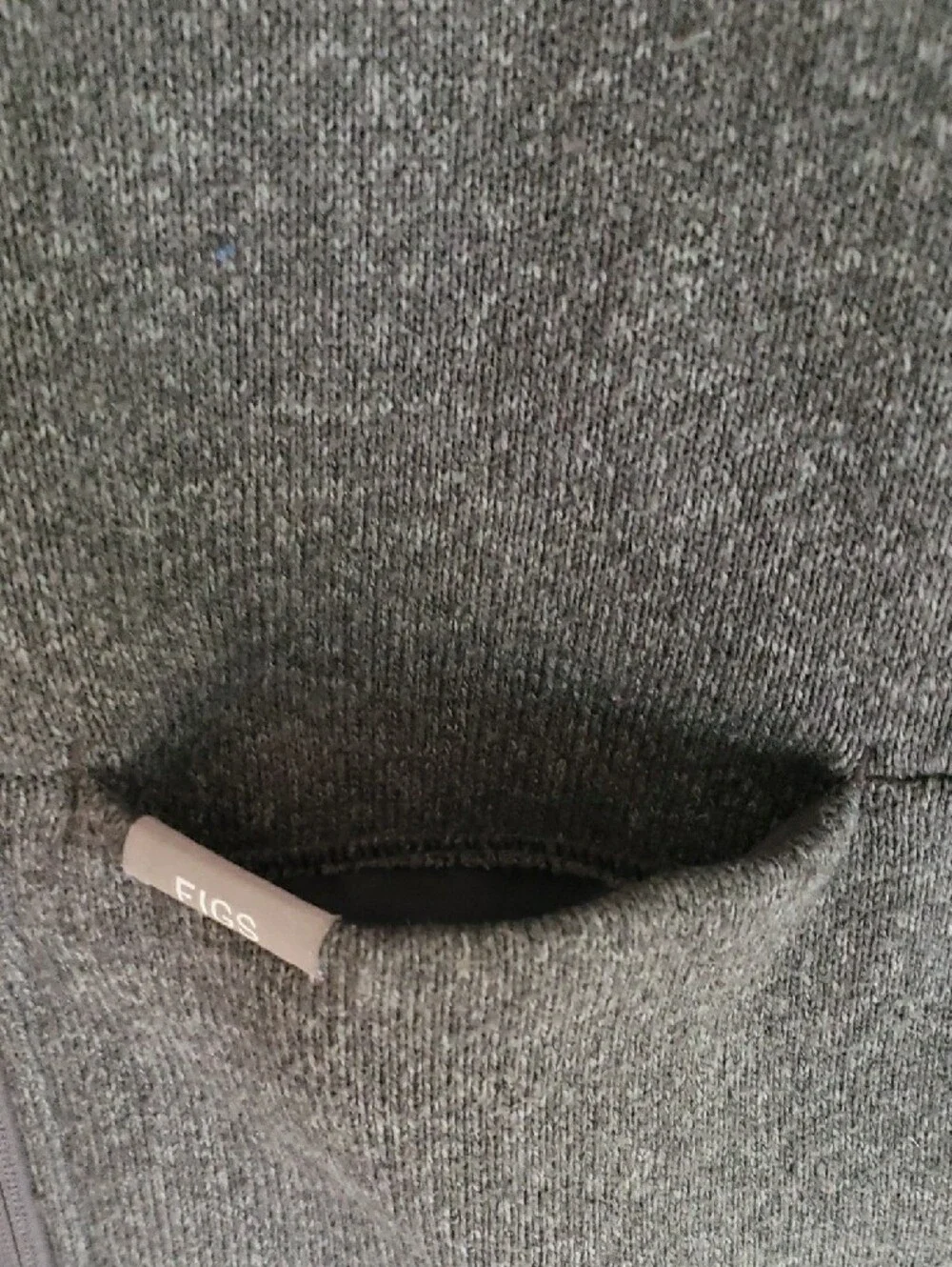 FIGS Charcoal Full-Zip Jacket
